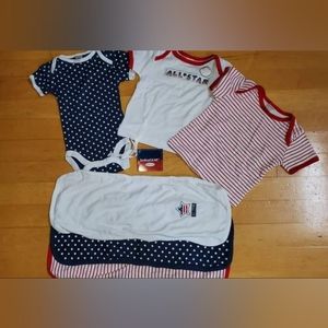 Babygear New 6 piece set Size 0-3mos.